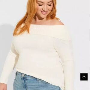 Pullover Off Shoulder Sweater